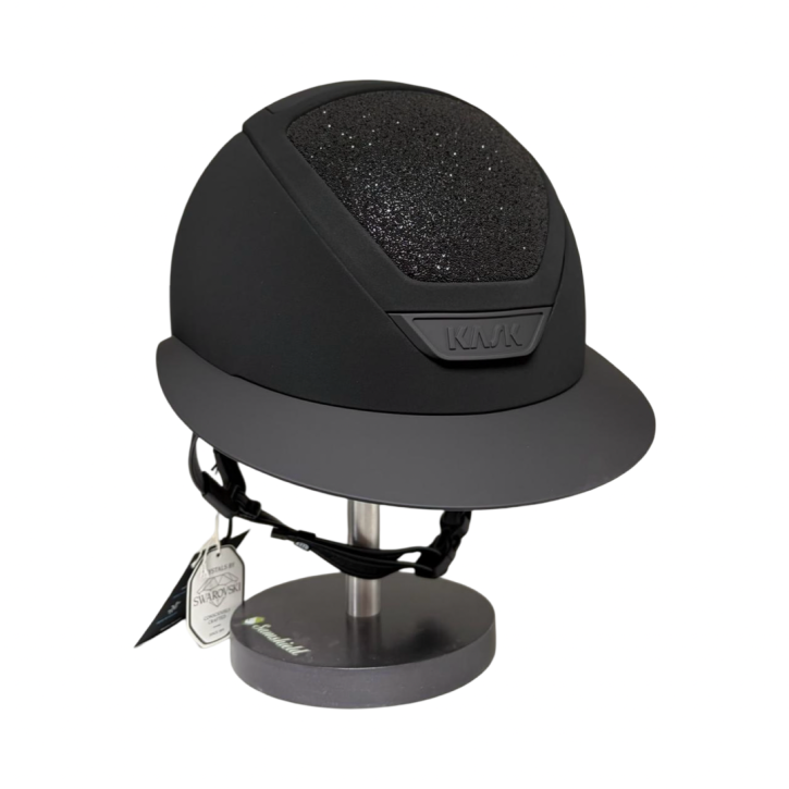 Kask Star Lady Hunter Schwarz Swarovski Carpet m. Inlay