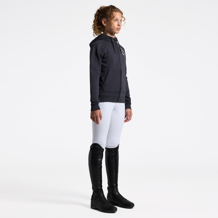 Cavalleria Toscana Mädchen Kapuzenjacke Charcoal
