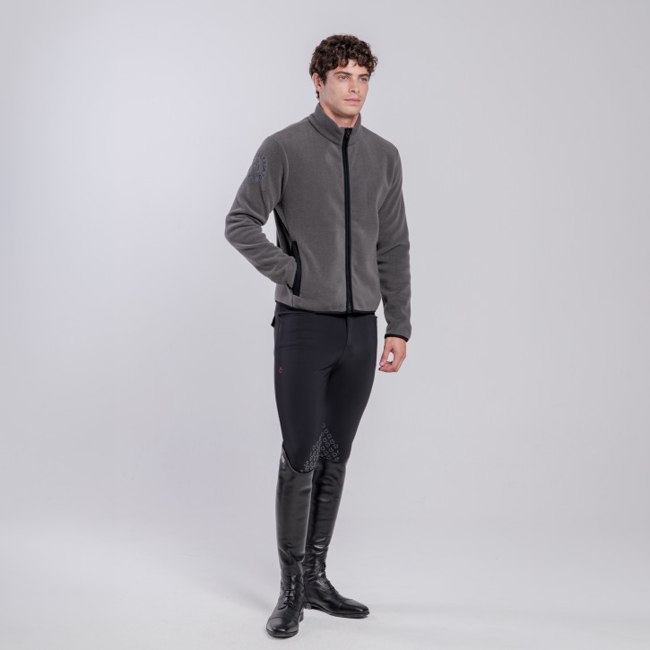 Cavalleria Toscana Herren Fleece Hoodie Charcoal Grey