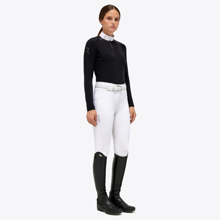 Cavalleria Toscana Damen Turniershirt langsarm schwarz