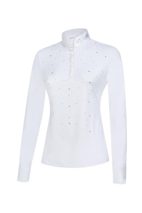 Equiline Damen Turniershirt Langarm GUERDAG weiß