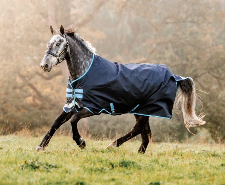 Horseware Amigo Bravo 12 Original Navy / Turquoise, Aqua & Navy 100g