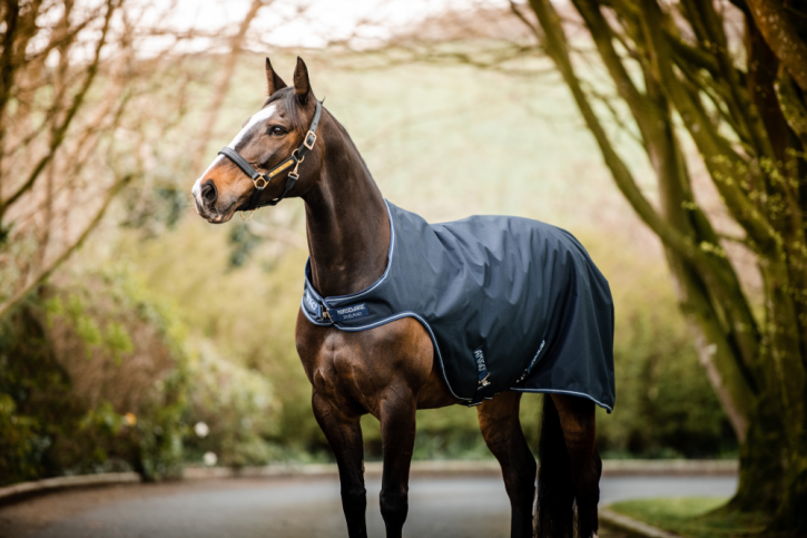 Horseware Amigo Führanlagendecke Walker 100g Navy Weiß