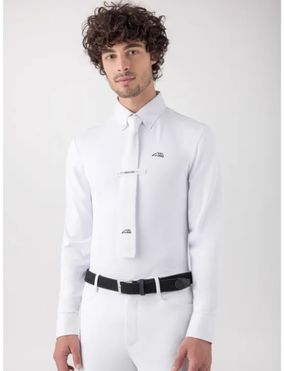 Equiline Herren Turniershirt Langarm Sebastian Weiß
