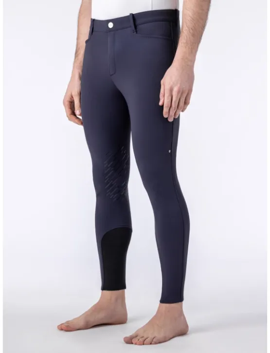 Equiline Herren Reithose Kniegrip Bartek Blau