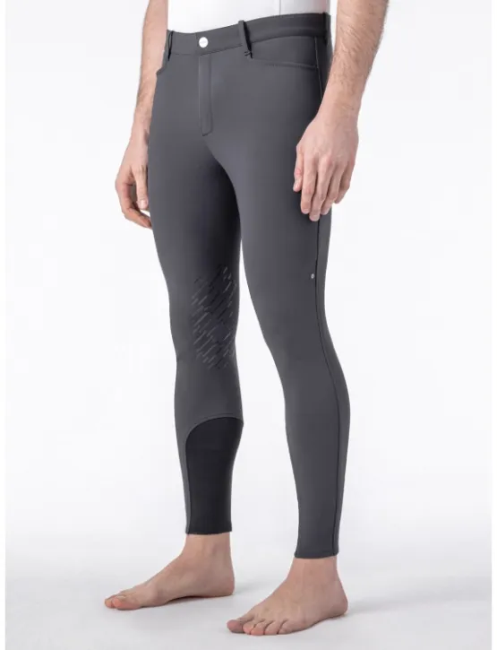 Equiline Herren Reithose Kniegrip Bartek Grau