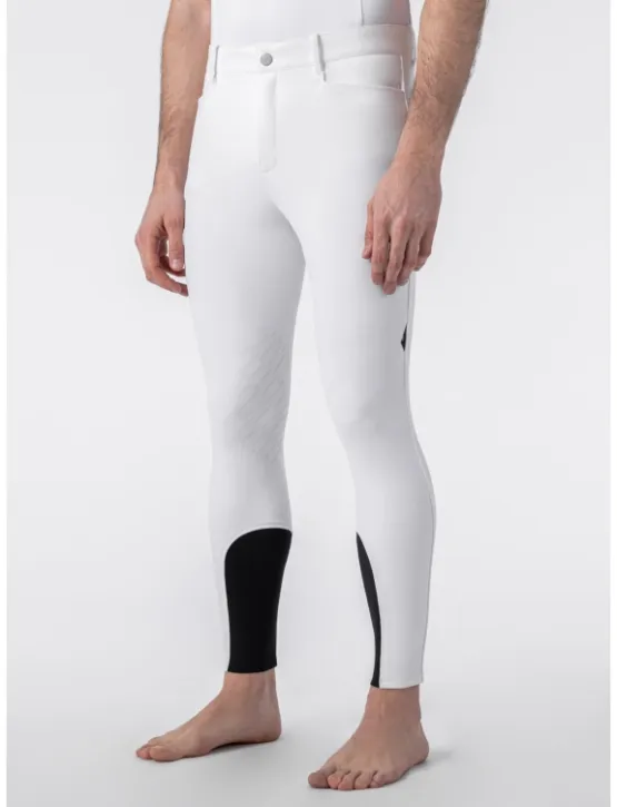 Equiline Herren Reithose Kniegrip Bartek Weiß