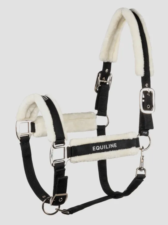 Equiline Halfter Tamir mit Lammfell Schwarz