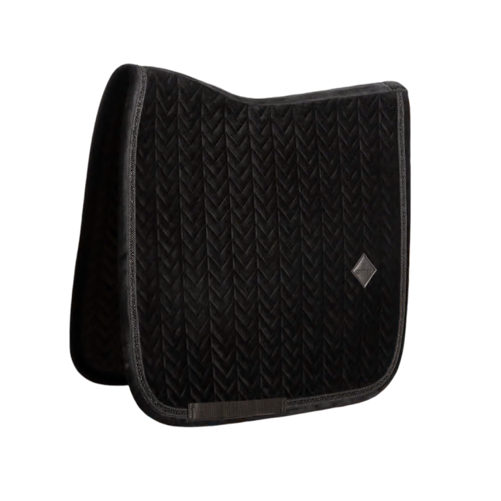 Kentucky Schabracke VELVET Mini Pearls Dressur Schwarz