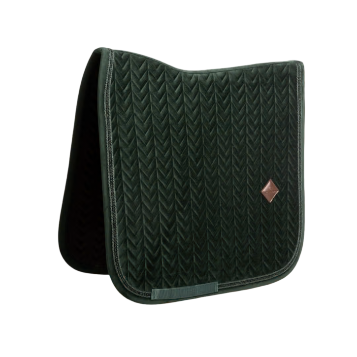Kentucky Schabracke VELVET Mini Pearls Dressur Dunkelgrün