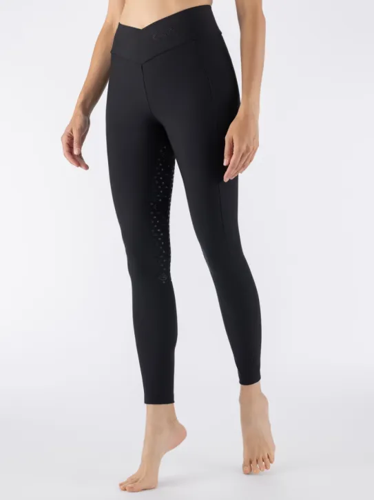 Equiline Damen Vollgrip Reitleggings EQGalafh Schwarz