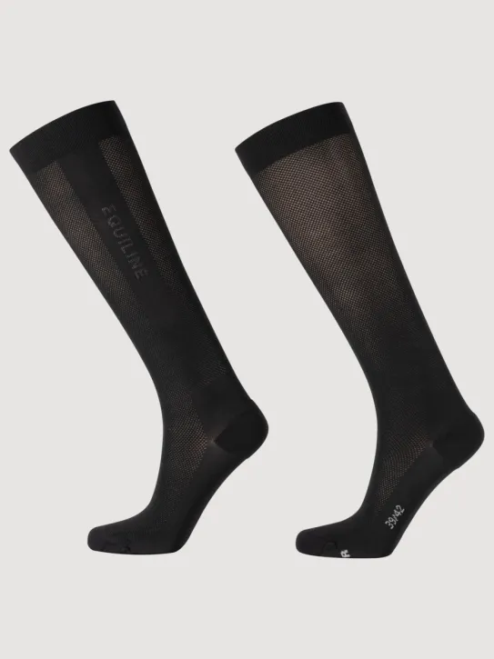 Equiline Damen Reitsocken EQGlino Schwarz 35/38