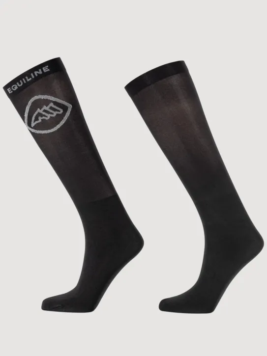 Equiline Damen Reitsocken 3er-Pack EQCadro Schwarz