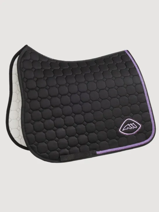 Equiline Dressur Schabracke EQGloc Schwarz/Lila