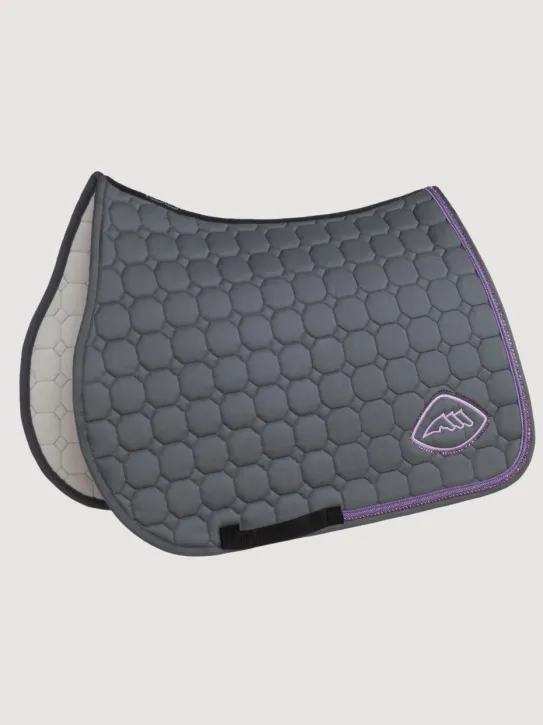 Equiline Dressur Schabracke EQGloc Grau/Lila