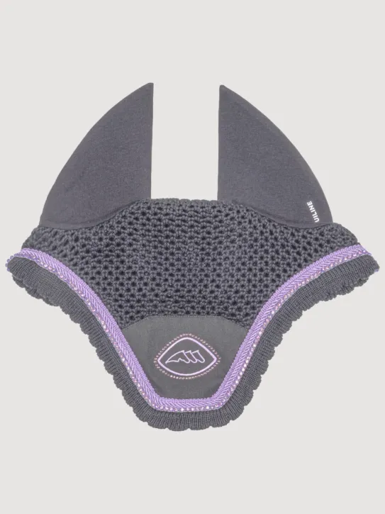 Equiline Fliegenhaube EQGloc Grau/Lila