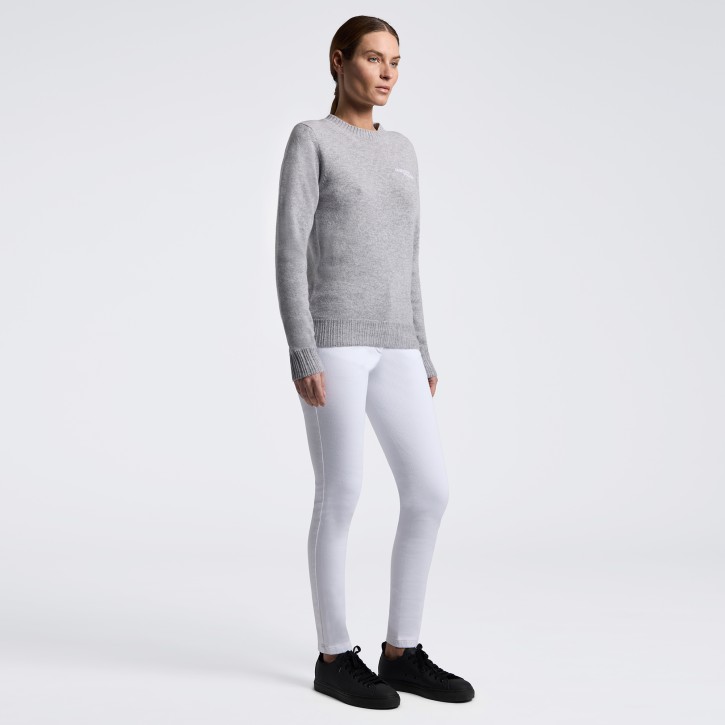Cavalleria Toscana Damen Wollpullover Rundhals Winward Blue