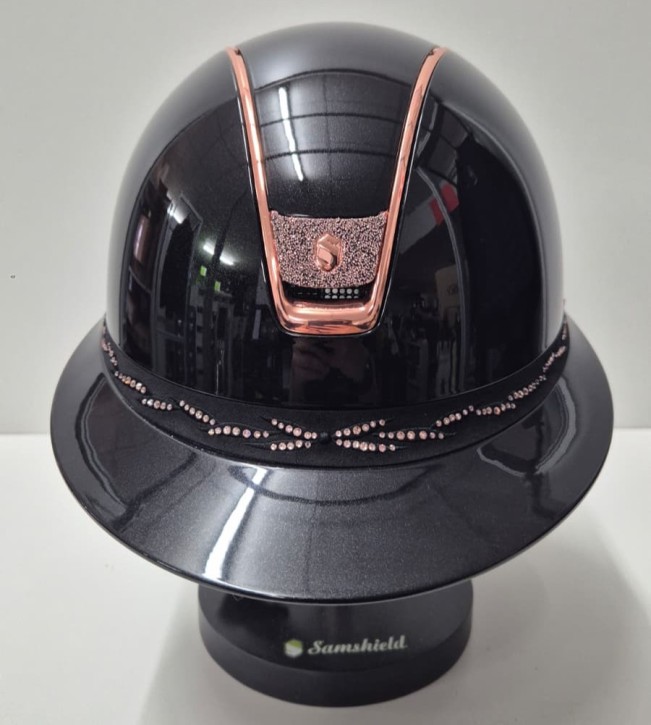 Samshield Miss Shadowglossy 2.0 schwarz Konfig. Flower Swarovski und crystal fabric pink gold