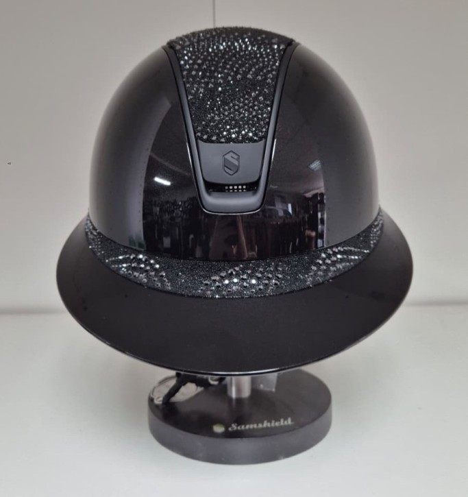 Samshield Miss Shield Shadowglossy 2.0 schwarz Konfiguration Top und Frontal Band Crystal Intarsia