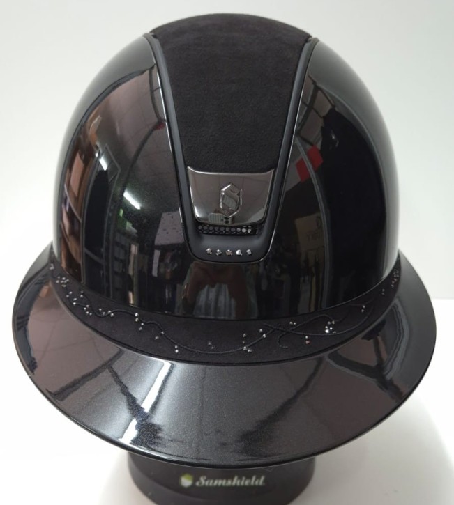 Samshield Miss Shadowglossy 2.0 schwarz Konfiguration Crystal leaf Frontal Alcantara