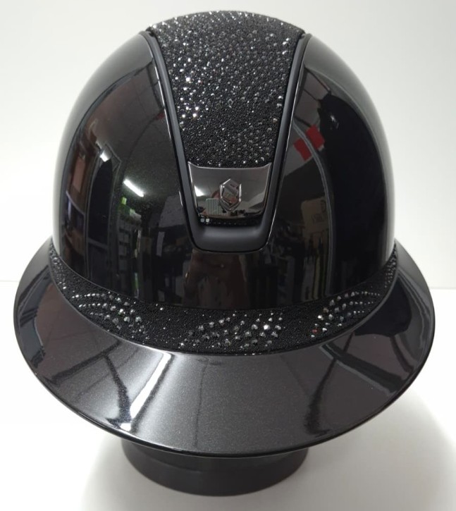 Samshield Miss Shield Shadowglossy 2.0 schwarz Konfiguration Top und Frontal Band Crystal Intarsia