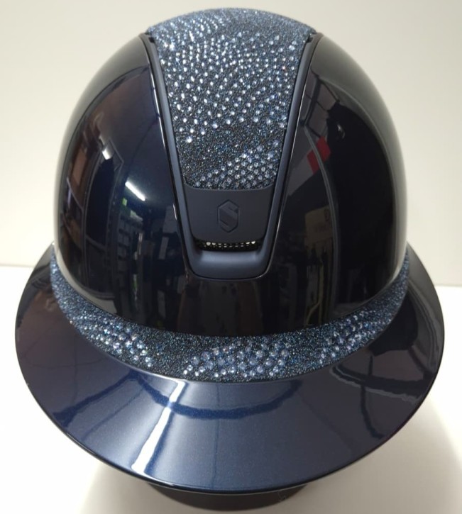 Samshield Miss Shield Shadowglossy 2.0 blau Konfiguration Top und Frontal Band Crystal Intarsia
