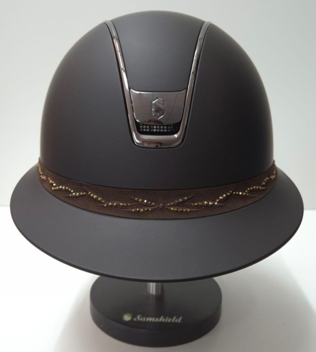 Samshield Miss Shield Shadowmatt 2.0 Braun Konfiguration Front Band Flower Swarovski Braun