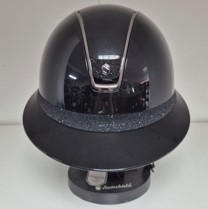 Samshield Miss Shadowglossy 2.0 Chrome Konfiguration Blazon & Frontal Band Crystal Fabric schwarz