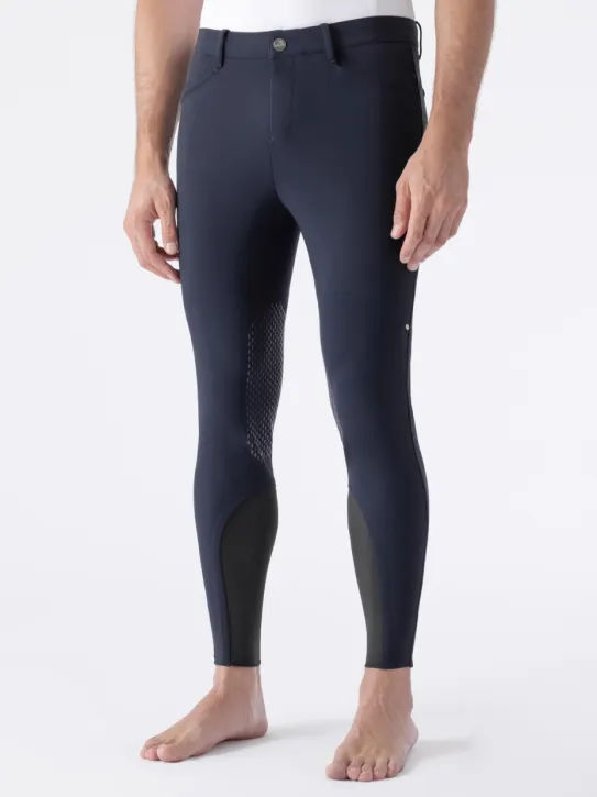 Equiline Herren Reithose Kniegrip Albertk Navy