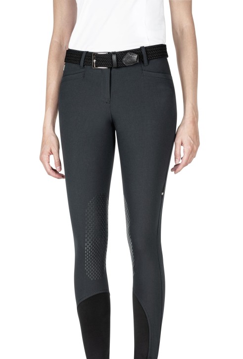 Equiline Damen Kniegrip Reithose Ash schwarz