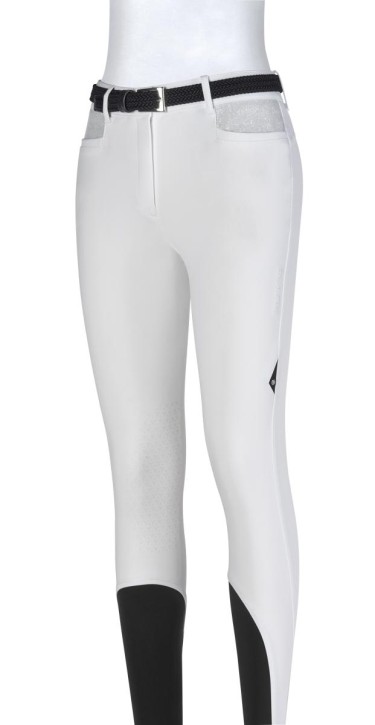 Equiline Damen Kniegrip Reithose Gavirek weiss 40 (IT 44)