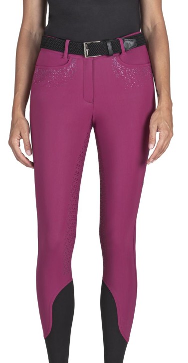 Equiline Damen Reithose Giaiaf Vollgrip wood violet 36 (IT 40)