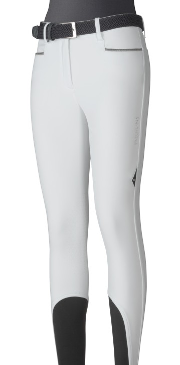 Equiline Winter-Damenreithose Kniegrip Gigak weiß