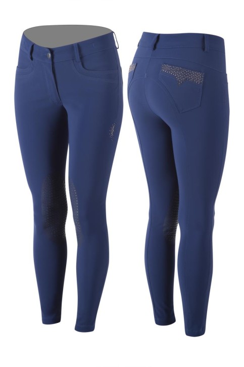 Animo Damen Kniegrip Reithose Nersus blau
