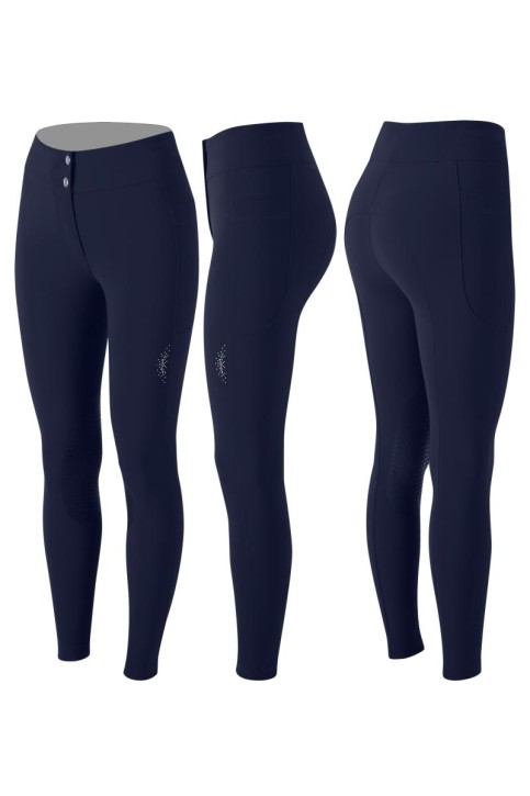 Animo Damen Reithose NUVELIN BLU NAVY Kniegrip 38 (IT 42)