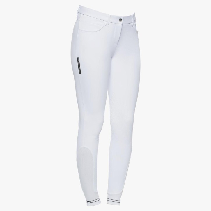 Cavalleria Toscana Damenreithose Knie Grip Five Pocket Weiss