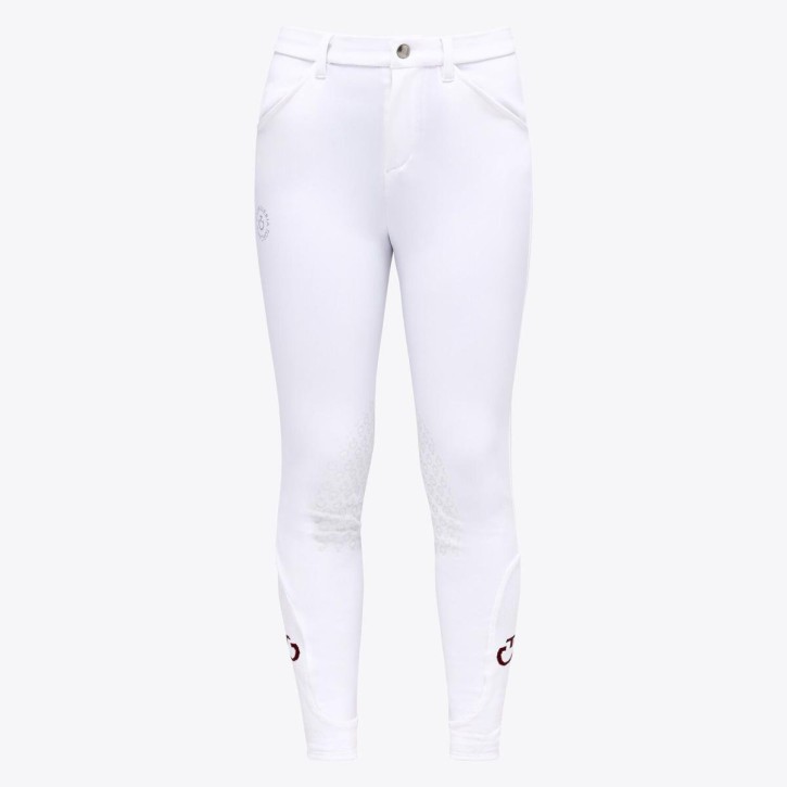 Cavalleria Toscana Junior Reithose Kniegrip weiß 12
