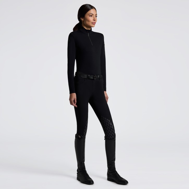 Cavalleria Toscana Training Polo LS Damen schwarz