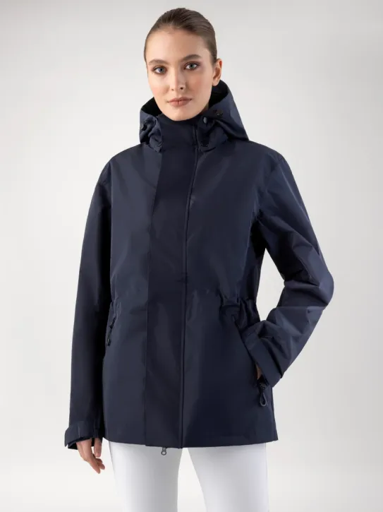 Equiline wasserdichte Regenjacke Revek blau unisex