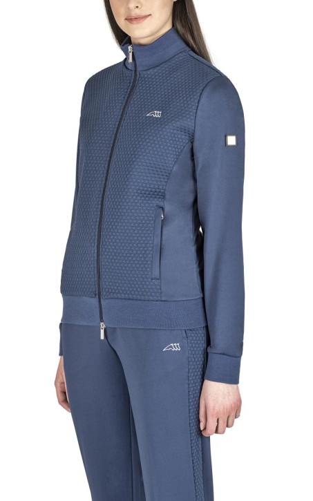 Equiline Damen-Sweatshirt mit Reißverschluss Elaste diplomatic blue