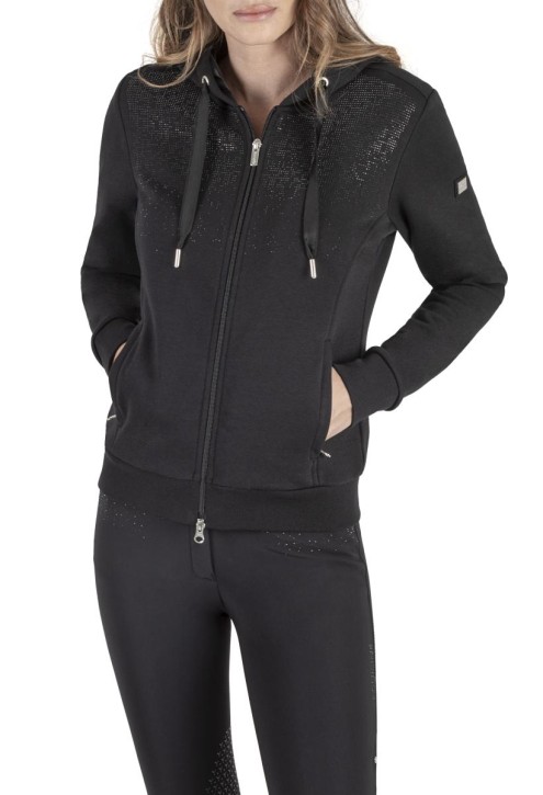 Equiline Damen-Sweatshirtjacke Grobyg schwarz