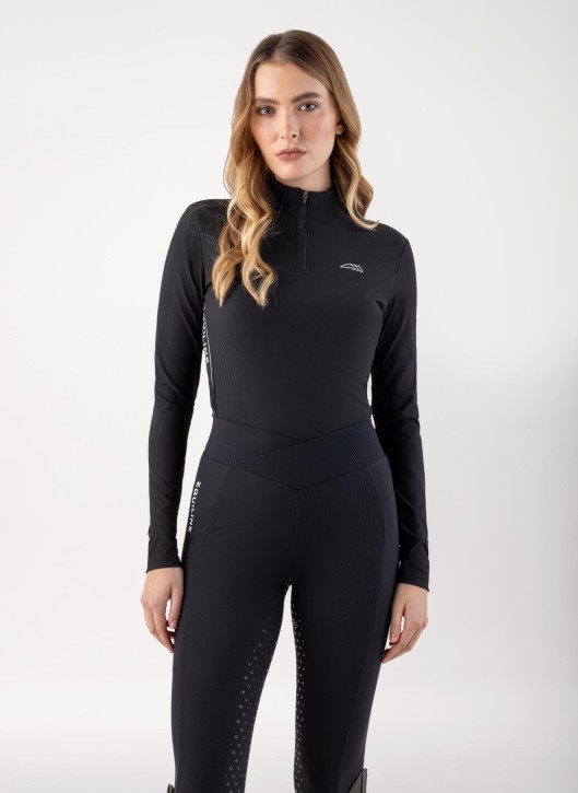 Equiline Damen Langarmshirt Costa Schwarz