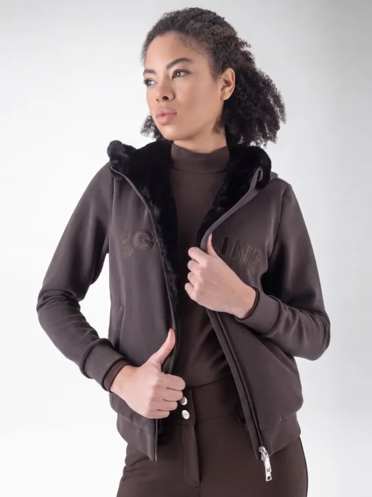 Equiline Damen Sweatjacke EQGert Coffee Bean