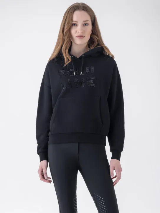Equiline Damen Hoodie EQGlam Oversize schwarz