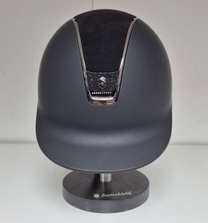 Samshield Shadowmatt 2.0 schwarz Konfiguration Top Alcantara Blazon crystal fabric black