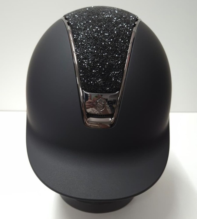 Samshield Shadowmatt 2.0 Schwarz – Reithelm mit Ultra Fine Rocks Top
