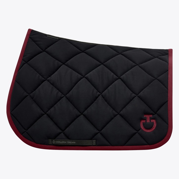 Cavalleria Toscana Spring Schabracke Diamond Quilted Black/Bordeaux