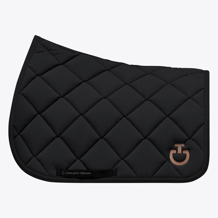 Cavalleria Toscana Spring Schabracke Diamond Quilted schwarz/toffee braun