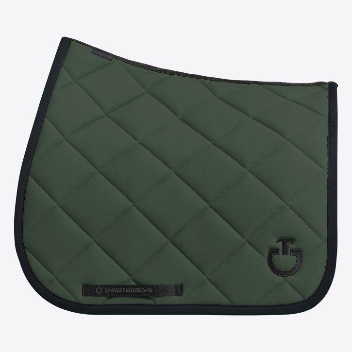 Cavalleria Toscana Dressur Schabracke Diamond Quilted Jungle Green/Black
