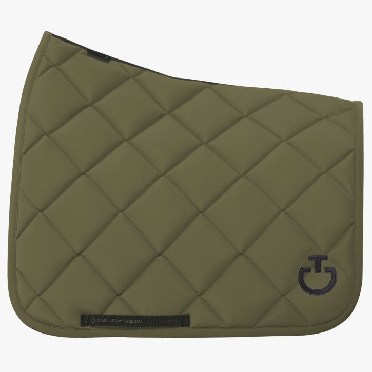Cavalleria Toscana Dressur Schabracke Diamond Quilted Winter Moos